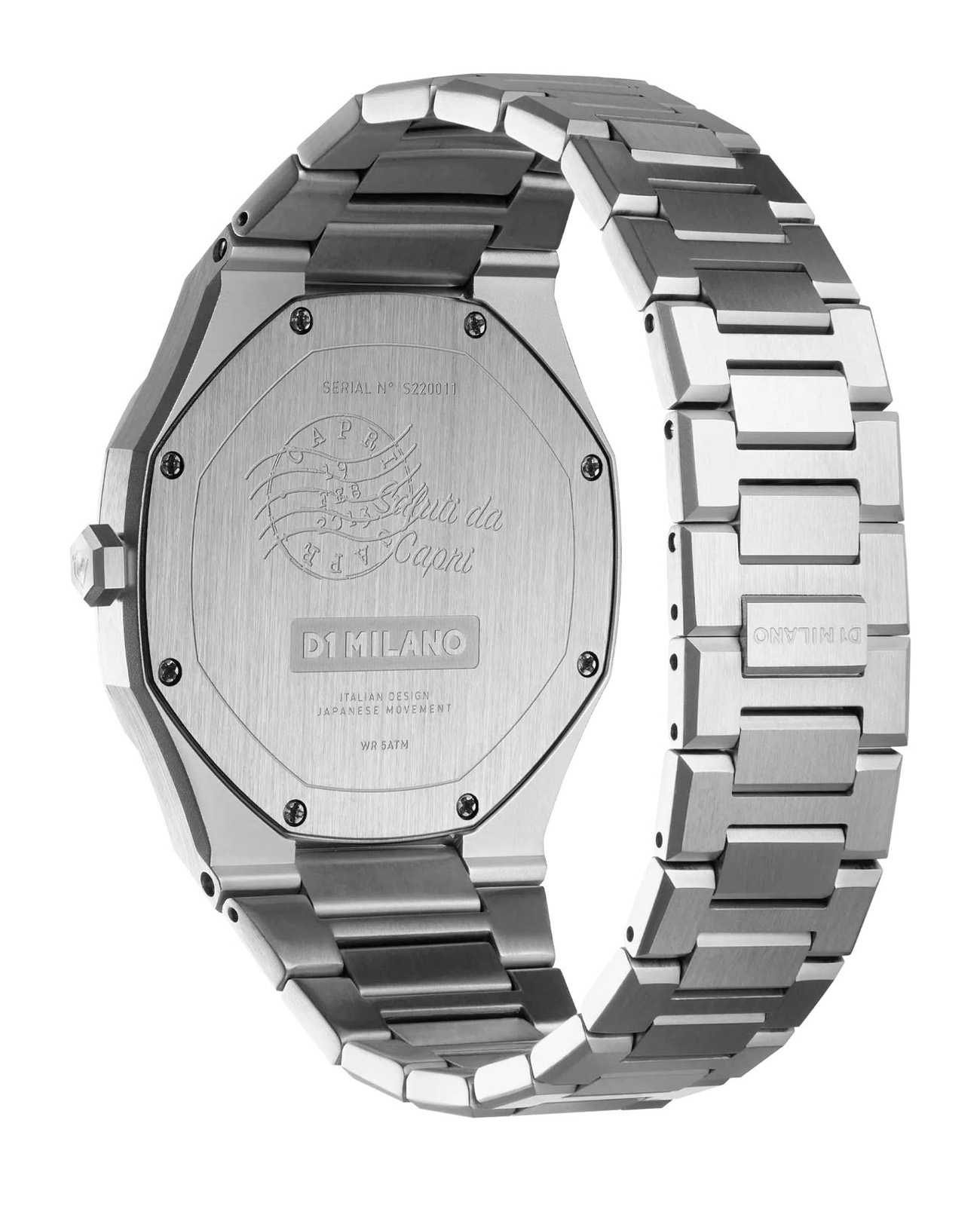 D1 Milano D1 Milano Ultra Thin UTBU04  - задняя крышка сталь металл корпуса, италия часы