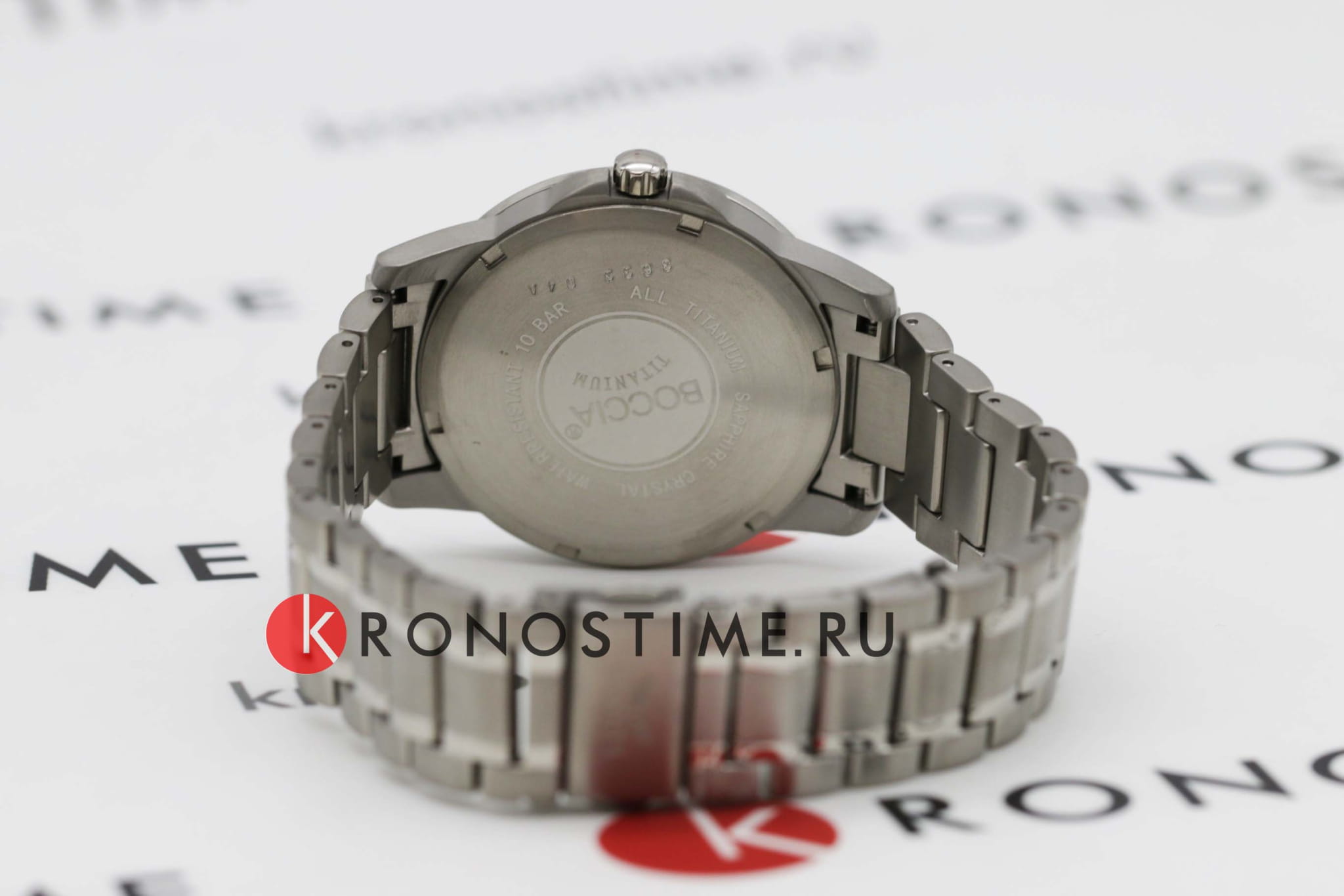 Boccia Titanium Boccia Titanium Circle-Oval 3633-04  - задняя крышка титан корпуса, германия часы