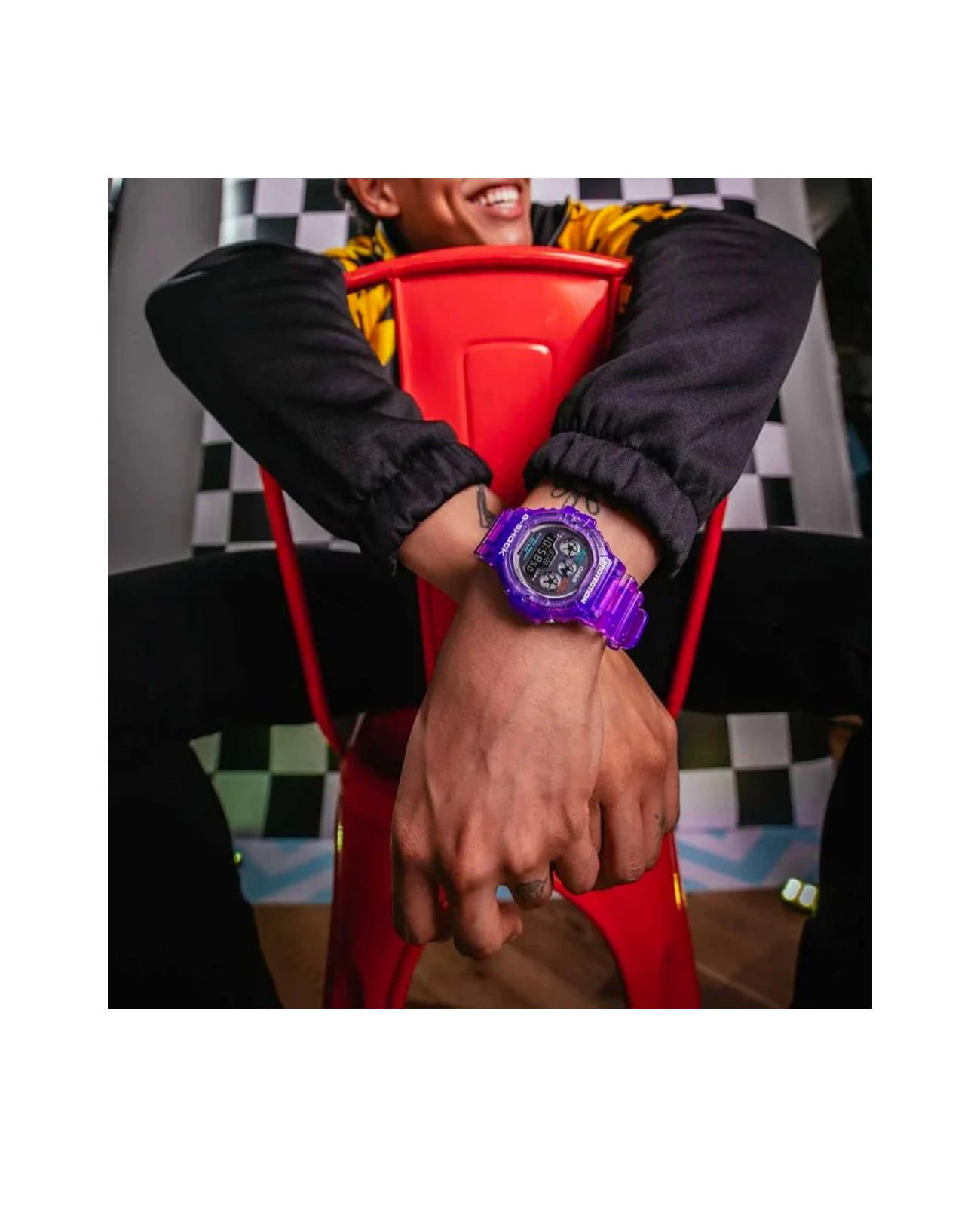 Casio Casio G-Shock DW-5900JT-6DR (DW-5900JT-6) электронные мужские часы часы крупный план серый циферблата
