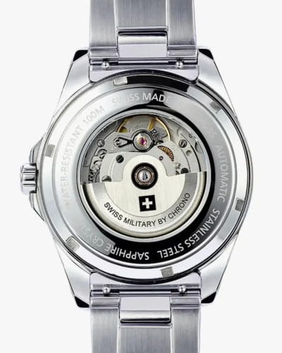 Swiss Military by Chrono Swiss Military by Chrono SMA34085.01  - задняя крышка сталь металл корпуса, швейцария часы