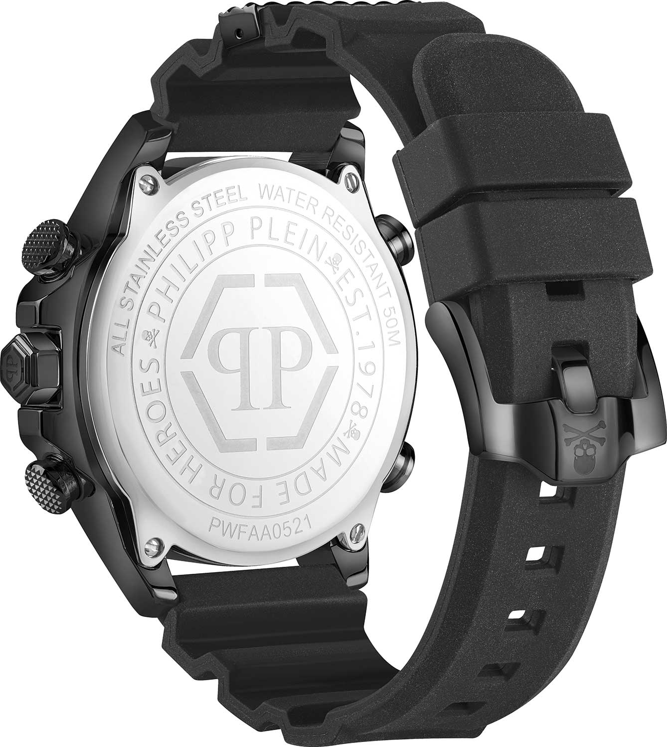 Оригинальные часы Philipp Plein Philipp Plein The G.O.A.T. PWFAA0521 кварцевые калибр механизма  общий вид