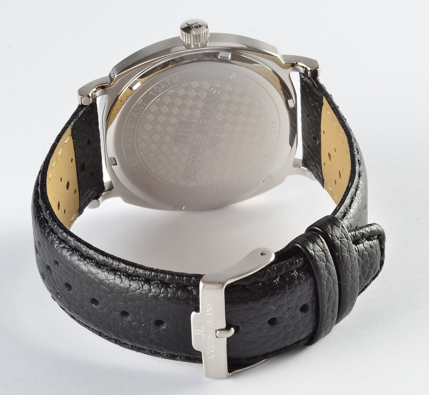 Jacques Lemans Jacques Lemans 1-1943A,  австрия мужские часы на браслете кожаный боковой вид