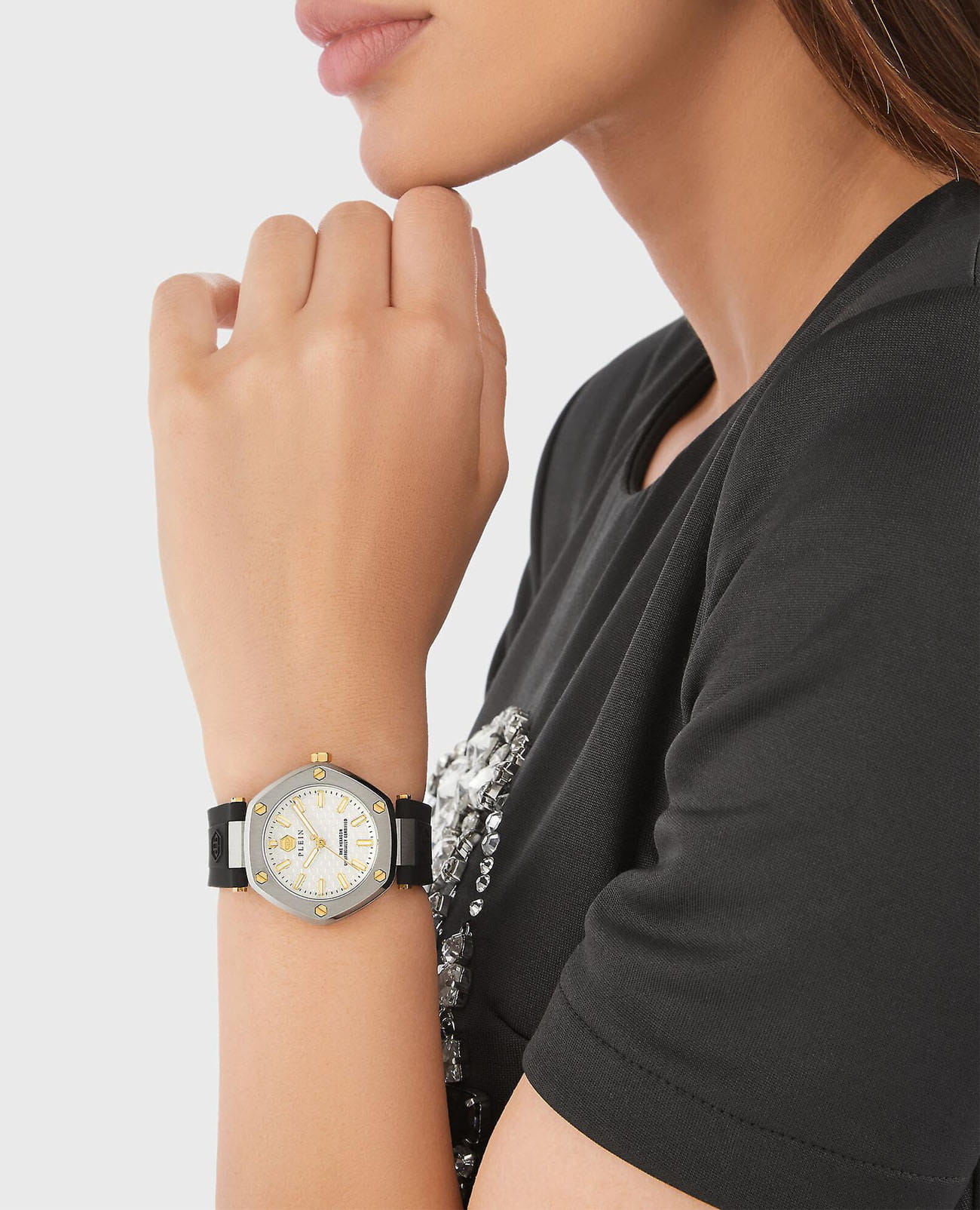 Philipp Plein Philipp Plein The Hexagon PW1BA0223 , наручные женские часы фото под углом