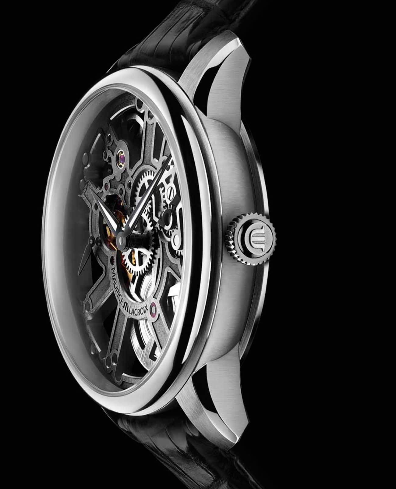 Maurice Lacroix Maurice Lacroix Masterpiece Skeleton MP7228-SS001-000-1 мужские часы черный циферблат на запястье