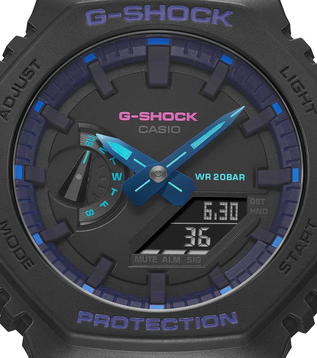 Casio Casio G-Shock Virtual Blue GA-2100VB-1ADR (GA-2100VB-1A) GA-2100 — детали корпуса и пластик