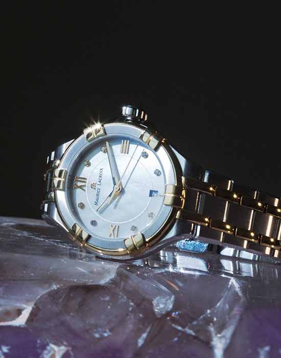 Maurice Lacroix Maurice Lacroix Aikon Date AI1004-PVY13-171-1  — детали корпуса и сталь c pvd покрытием