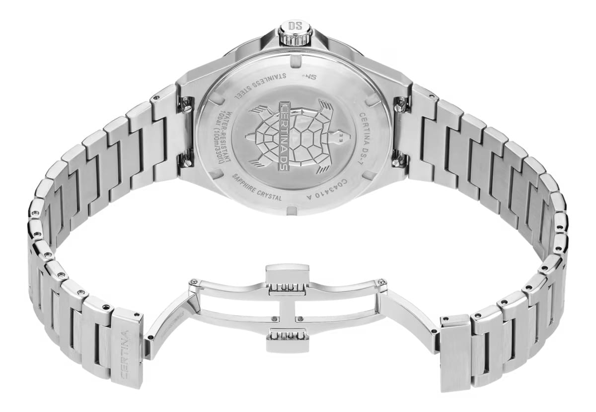 Certina C0434101109100 мужские часы застежка крупным планом