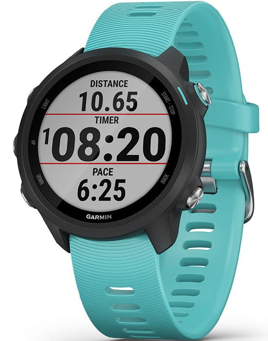 Garmin Garmin Forerunner 245 Music 010-02120-32  010-02120-32 электронные мужские часы цветной циферблат, браслет силикон — вид спереди