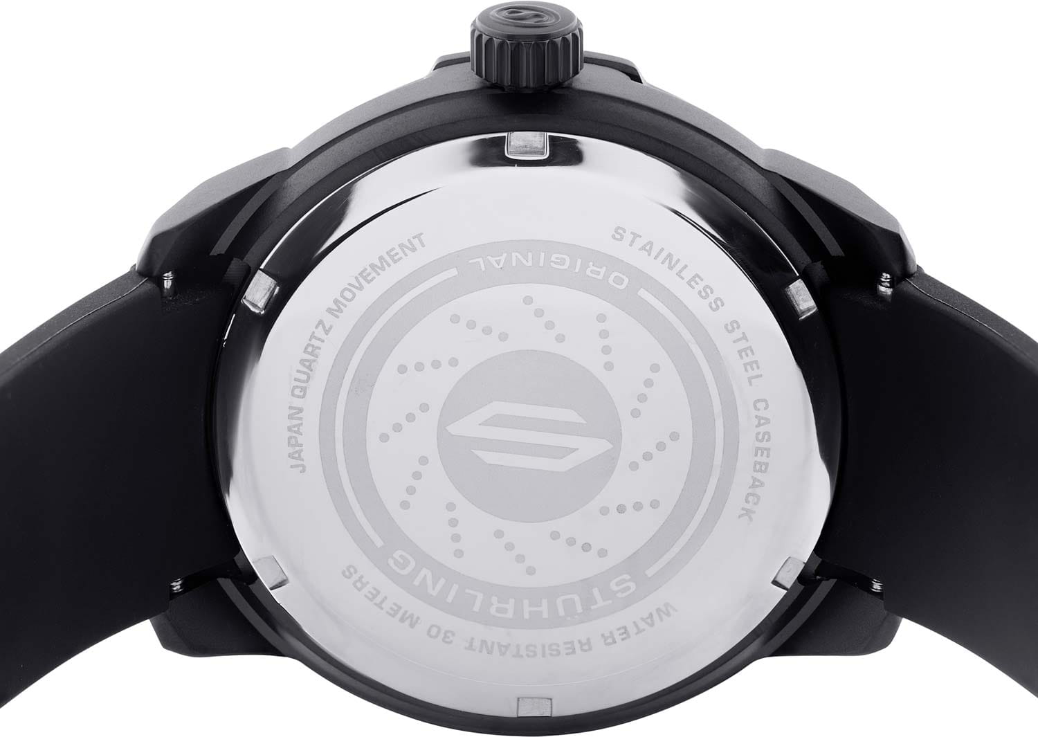 Stuhrling Stuhrling Aviator 984.04,  сша мужские часы на браслете силикон боковой вид