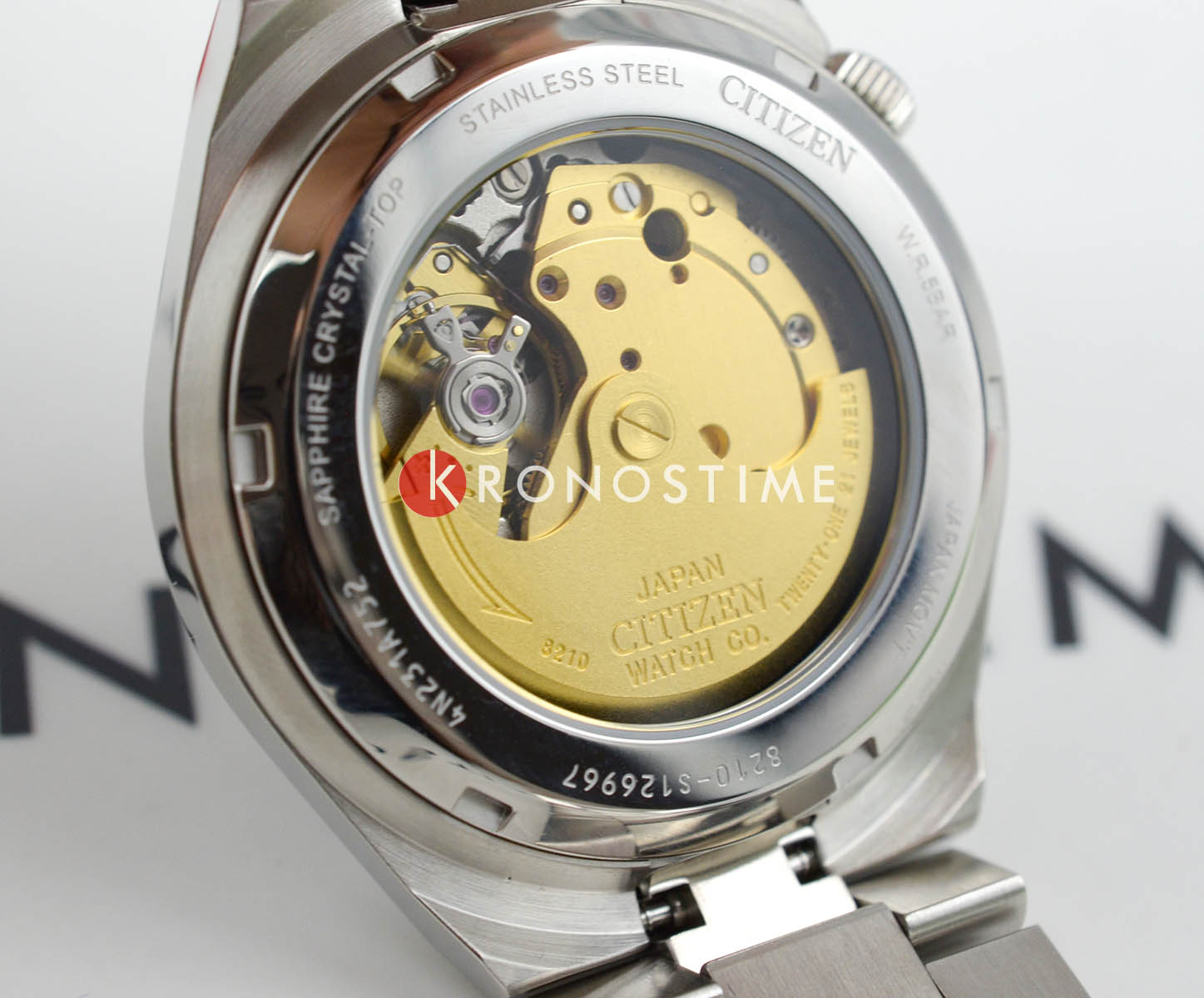 Citizen Citizen Tsuyosa NJ0151-53E  - задняя крышка сталь металл корпуса, япония часы