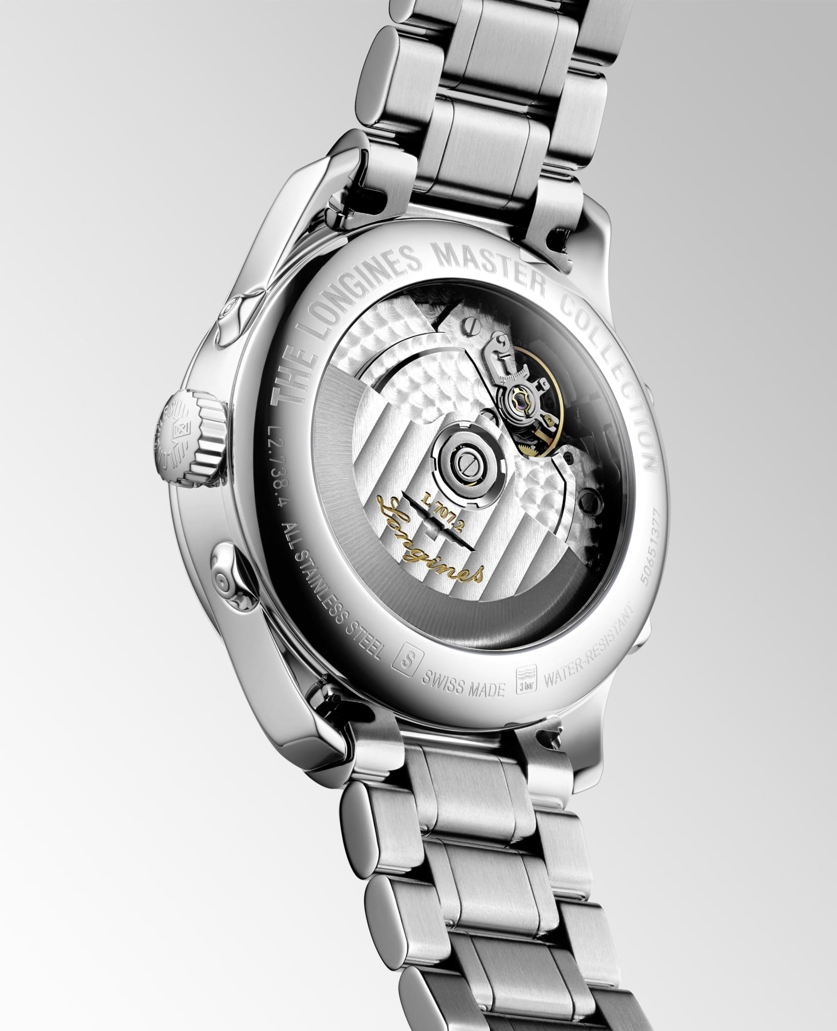 Longines Longines Master Collection L2.738.4.71.6, master collection швейцария женские часы на браслете нержавеющая сталь боковой вид
