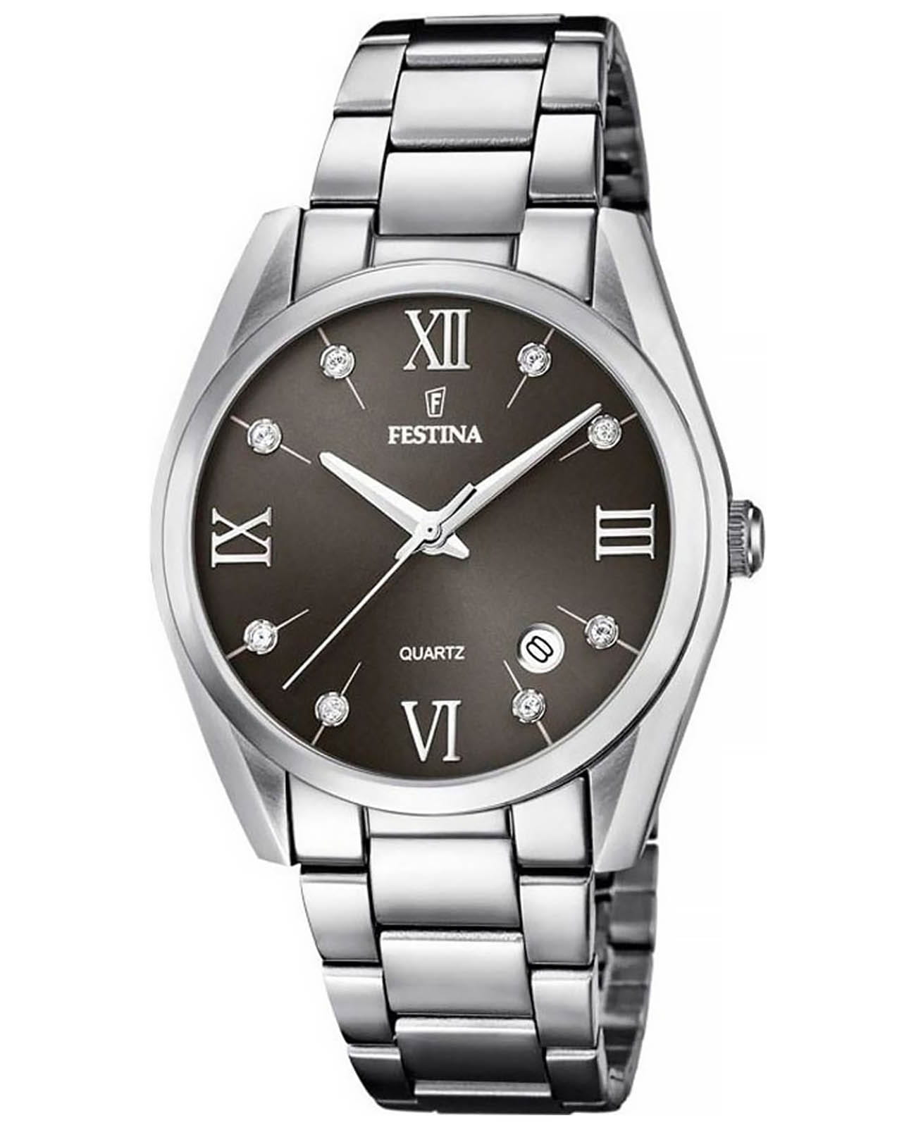 Festina Festina Boyfriend F16790/F  F16790/F кварцевые женские часы черный циферблат, браслет нержавеющая сталь — вид спереди