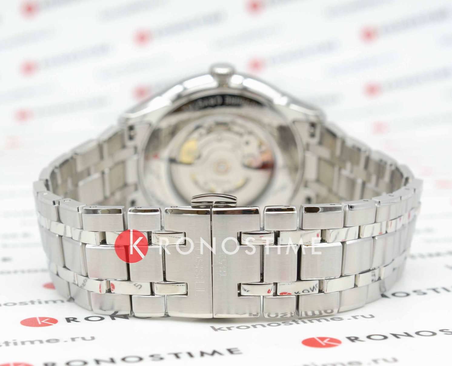 Tissot Tissot Chemin des Tourelles Powermatic 80 42mm T139.407.11.048.00 мужские часы синий циферблат на запястье