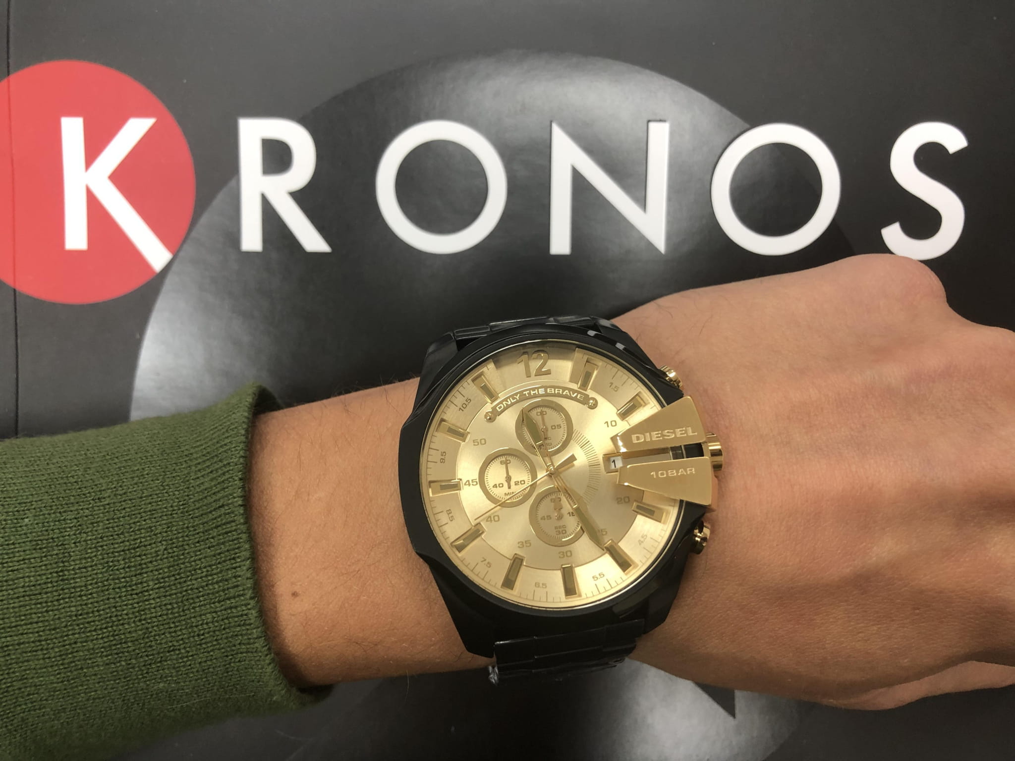 Diesel Diesel Mega Chief DZ4485 италия наручные мужские часы заводная головка с логотипом Diesel