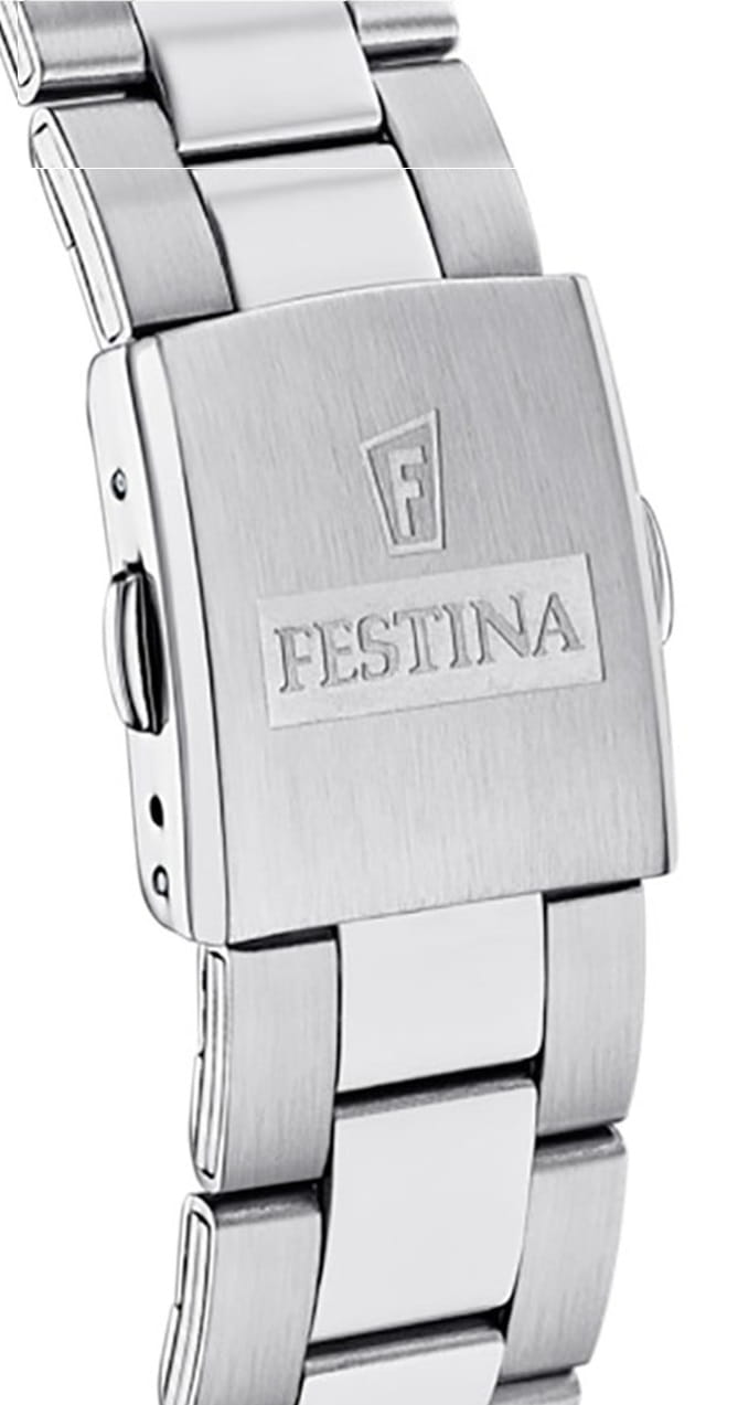 Festina Festina Timeless Chrono F16820/C,  испания мужские часы на браслете нержавеющая сталь боковой вид