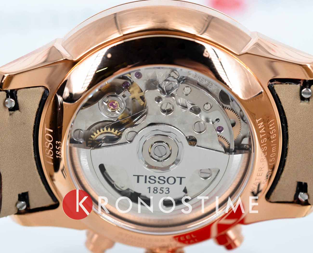Tissot Tissot Chemin des Tourelles Automatic Chronograph T139.462.36.298.00 механические мужские часы часы крупный план коричневый циферблата