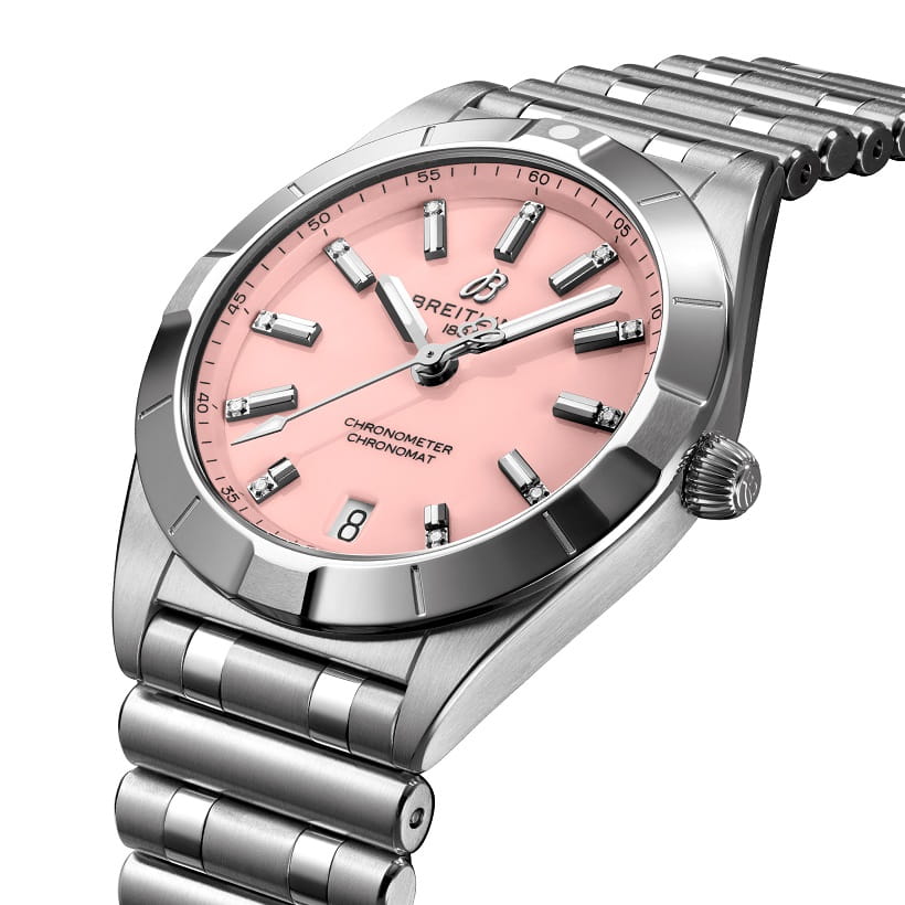 Breitling Breitling Chronomat 32 A77310101K1A1, chronomat швейцария женские часы на браслете нержавеющая сталь боковой вид