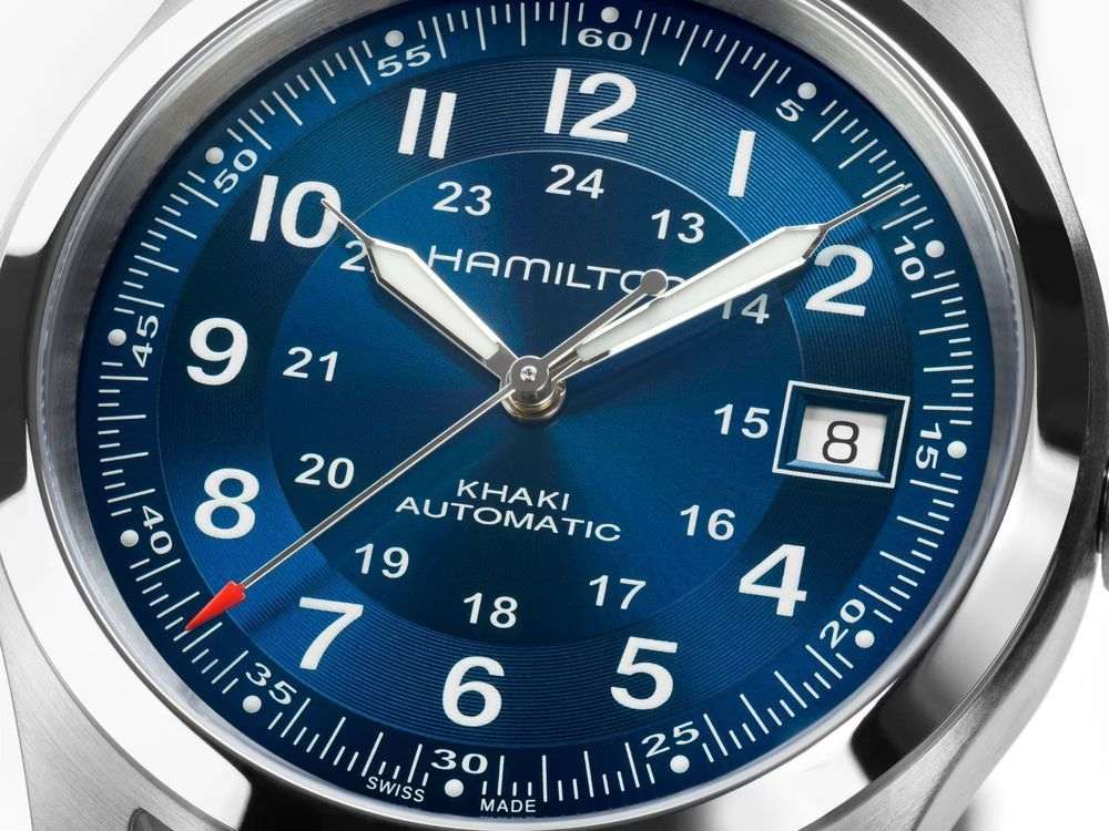 Оригинальные часы Hamilton Hamilton Khaki Field Auto H70455140 механические калибр механизма h-10 общий вид