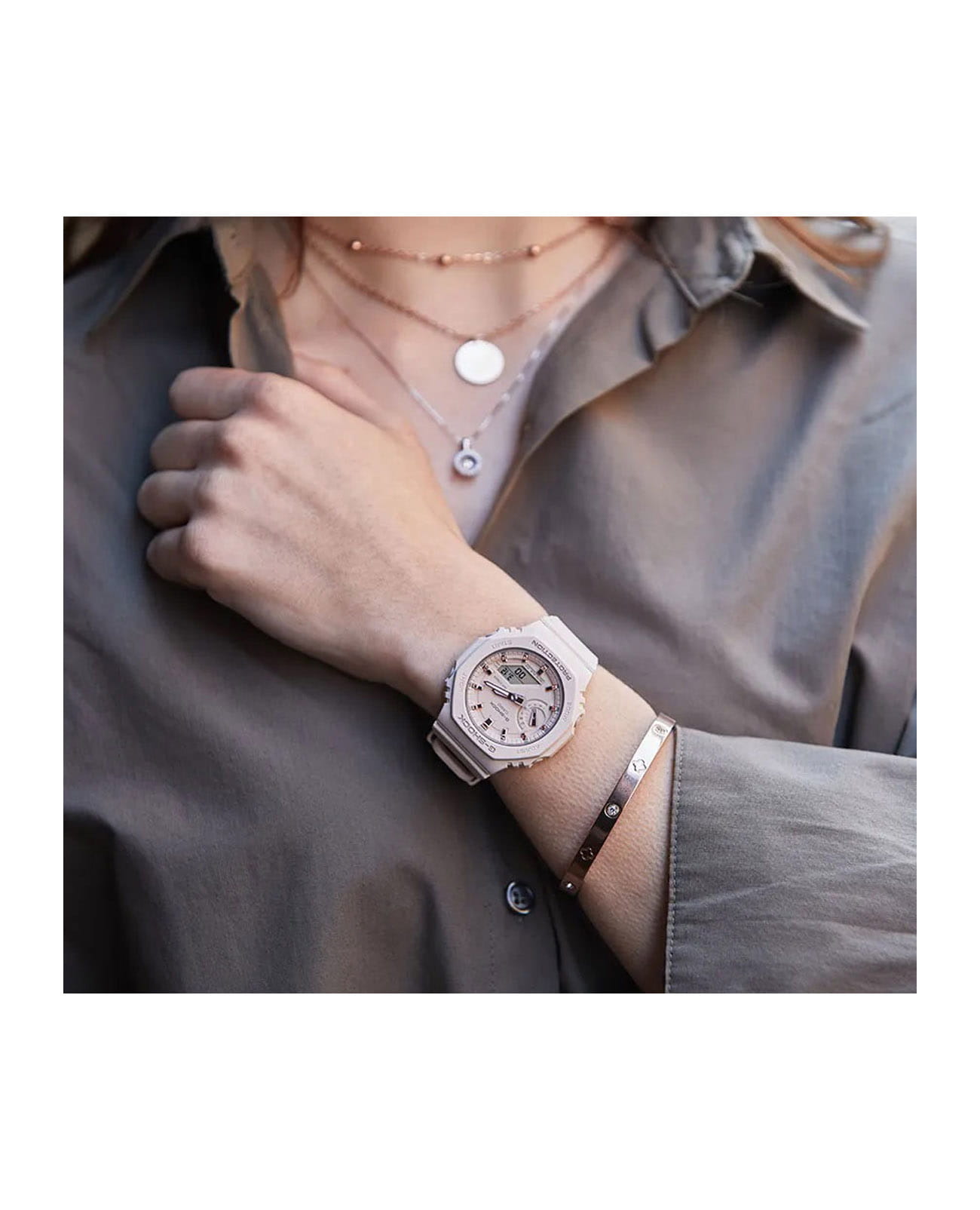 Casio Casio G-Shock GMA-S2100-4ADR (GMA-S2100-4A) - наручные женские часы наручные часы в перспективе бежевый циферблат