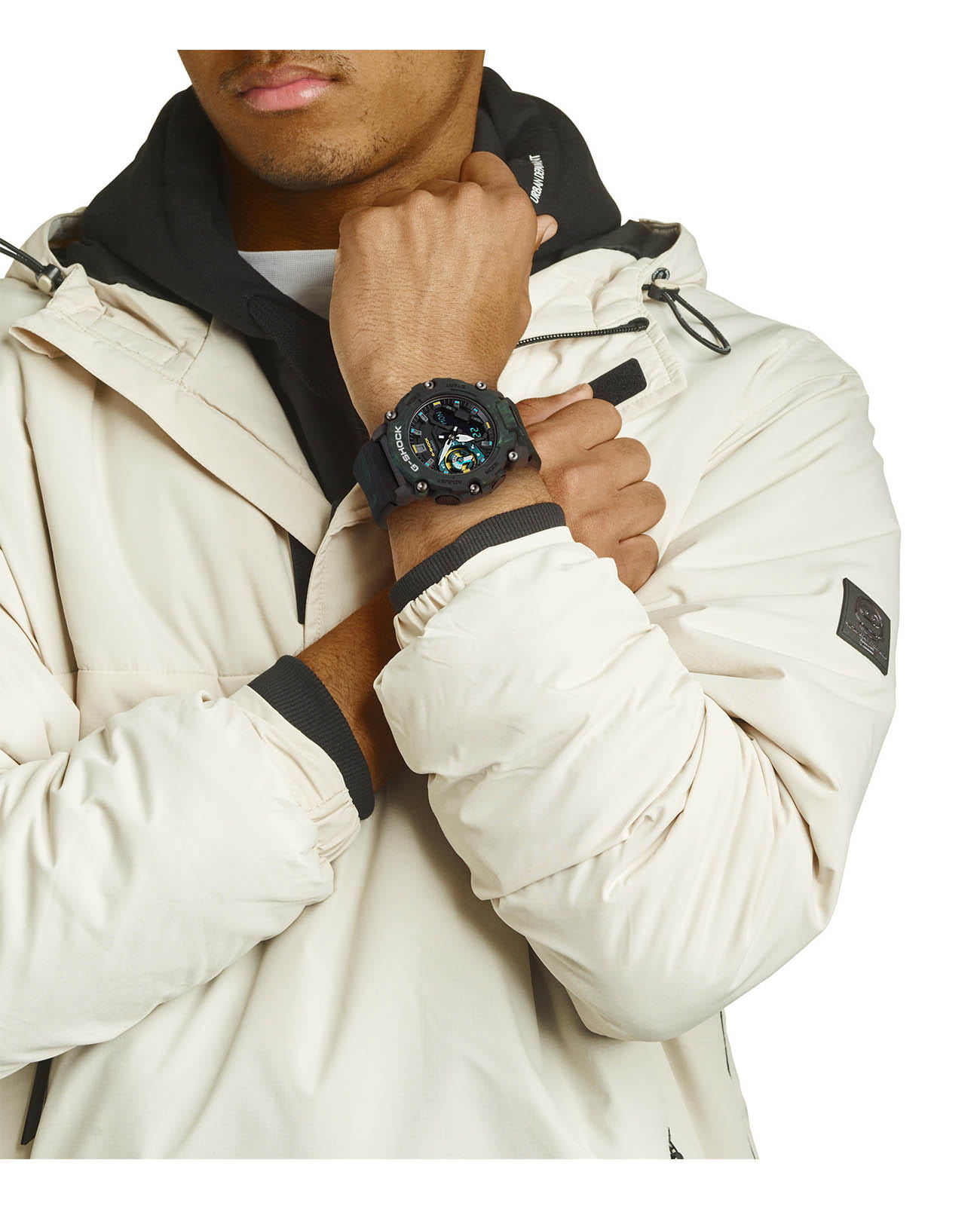 Casio Casio G-Shock GA-2200MFR-3A GA, наручные мужские часы фото под углом