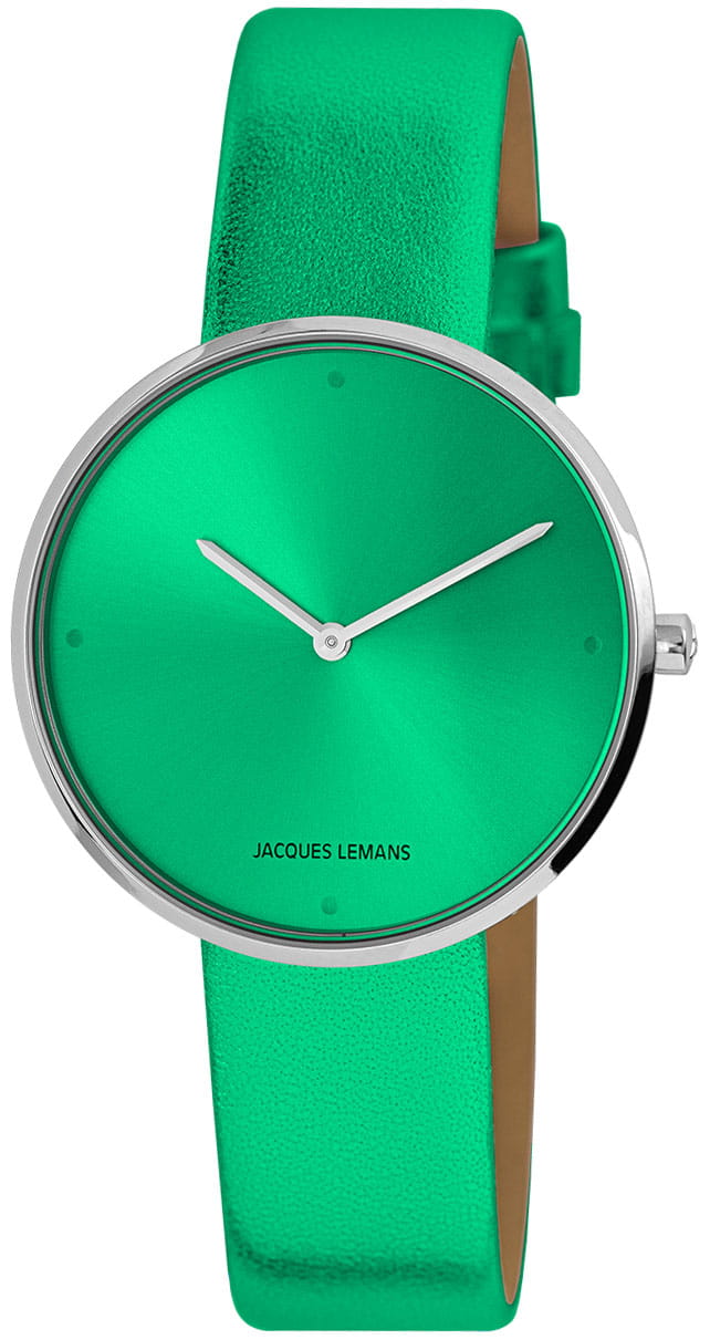 Jacques Lemans Jacques Lemans La Passion 1-2056D кварцевые женские часы часы крупный план зеленый циферблата