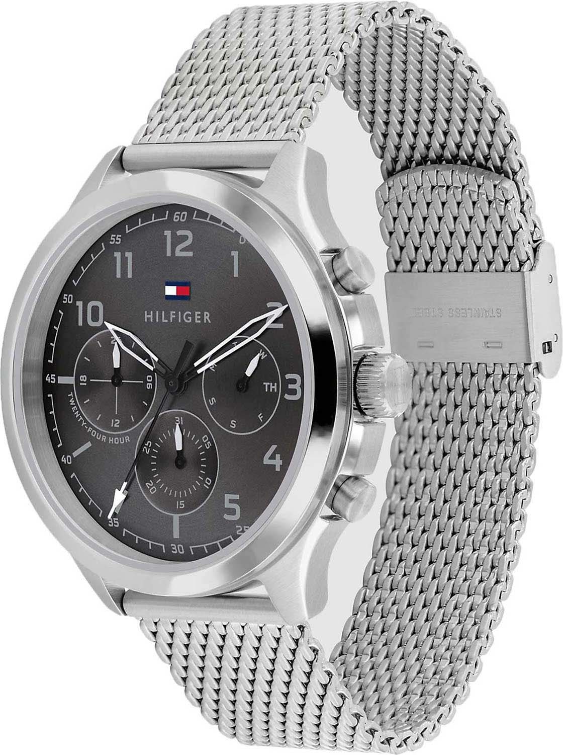 Tommy Hilfiger Tommy Hilfiger Multifunction 1791851,  сша мужские часы на браслете нержавеющая сталь боковой вид