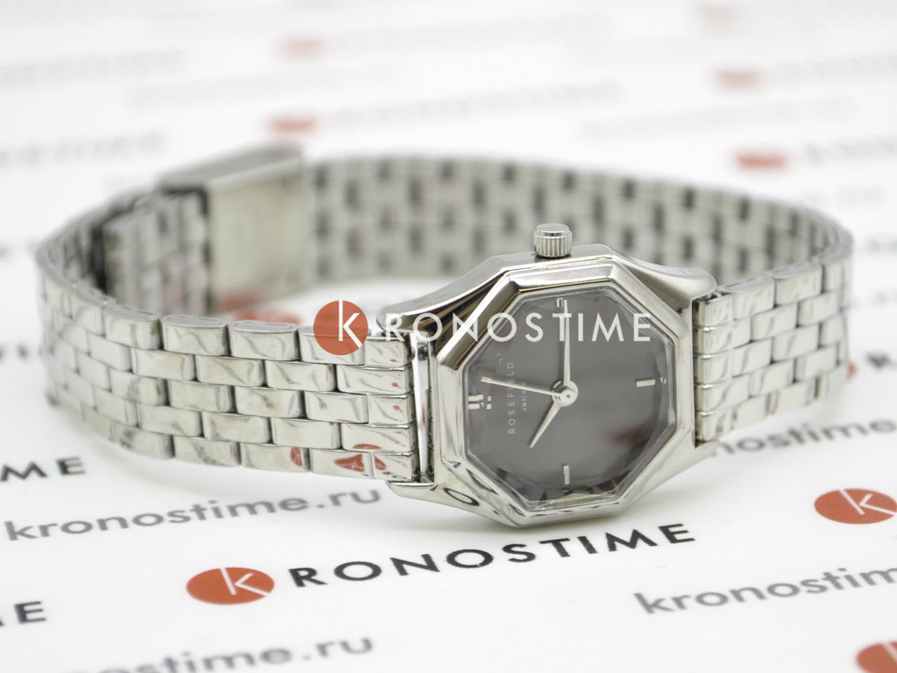 Rosefield Rosefield The Gemme GGSSS-G05 кварцевые женские часы часы крупный план черный циферблата