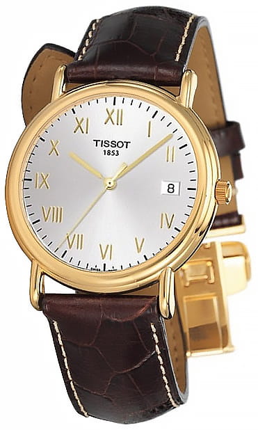 Tissot Tissot T-Gold Carson T907.410.16.033.00 , наручные мужские часы фото под углом