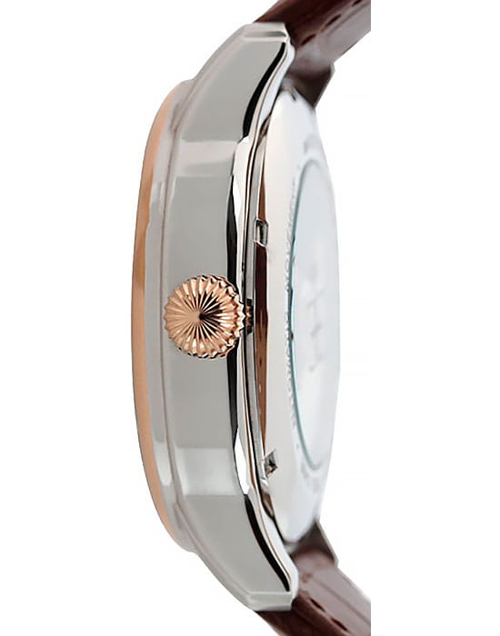 Earnshaw Earnshaw Longitude ES-8006-08,  англия мужские часы на браслете кожаный боковой вид