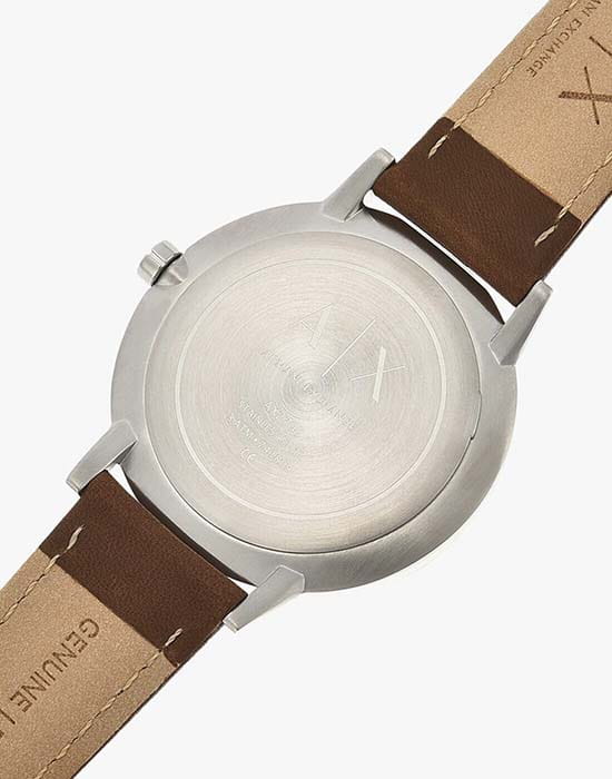 Armani Exchange Armani Exchange AX2708,  италия мужские часы на браслете кожаный боковой вид