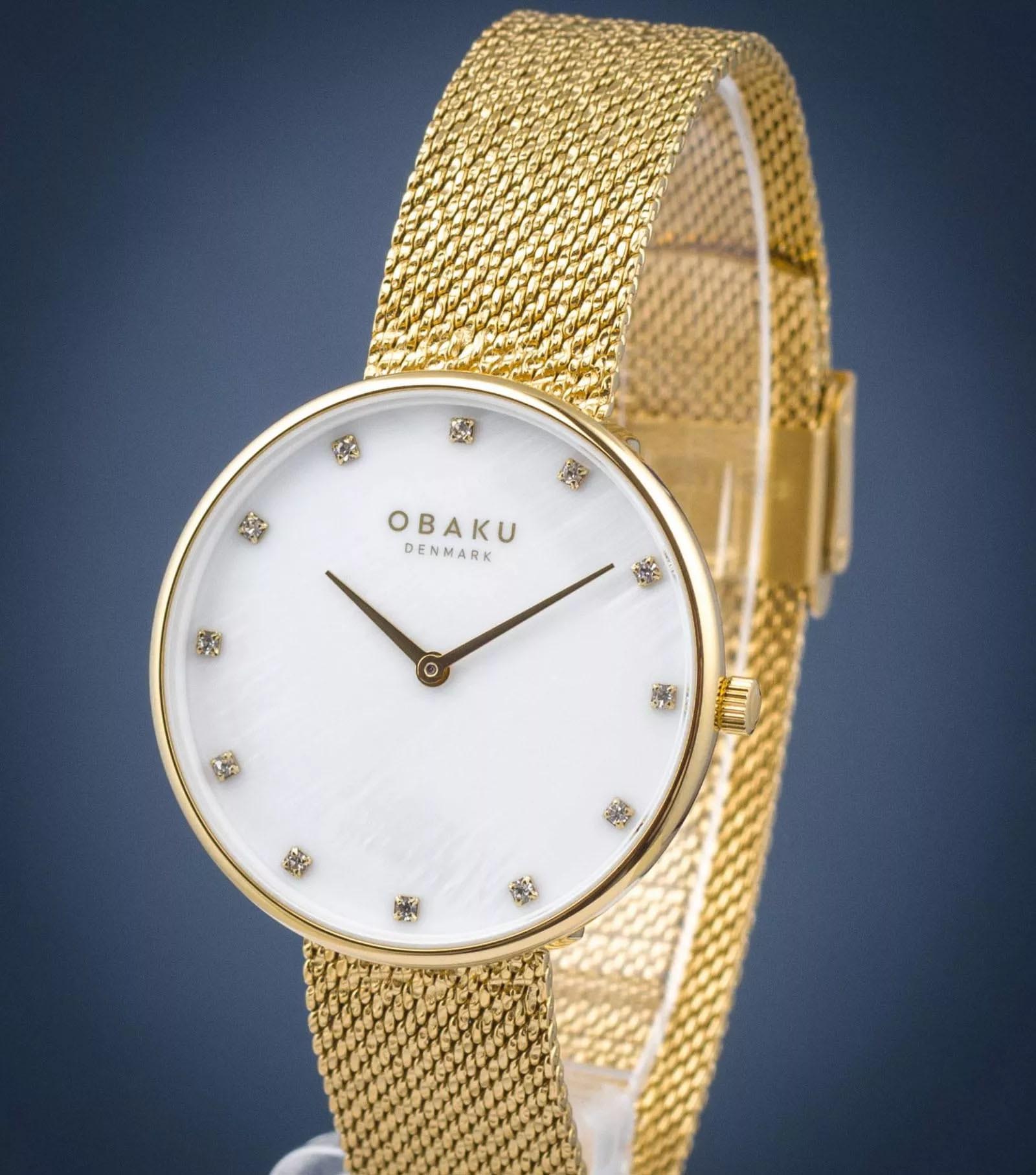 Obaku Obaku Mesh V288LXGWHG  - задняя крышка металл сталь корпуса, дания часы