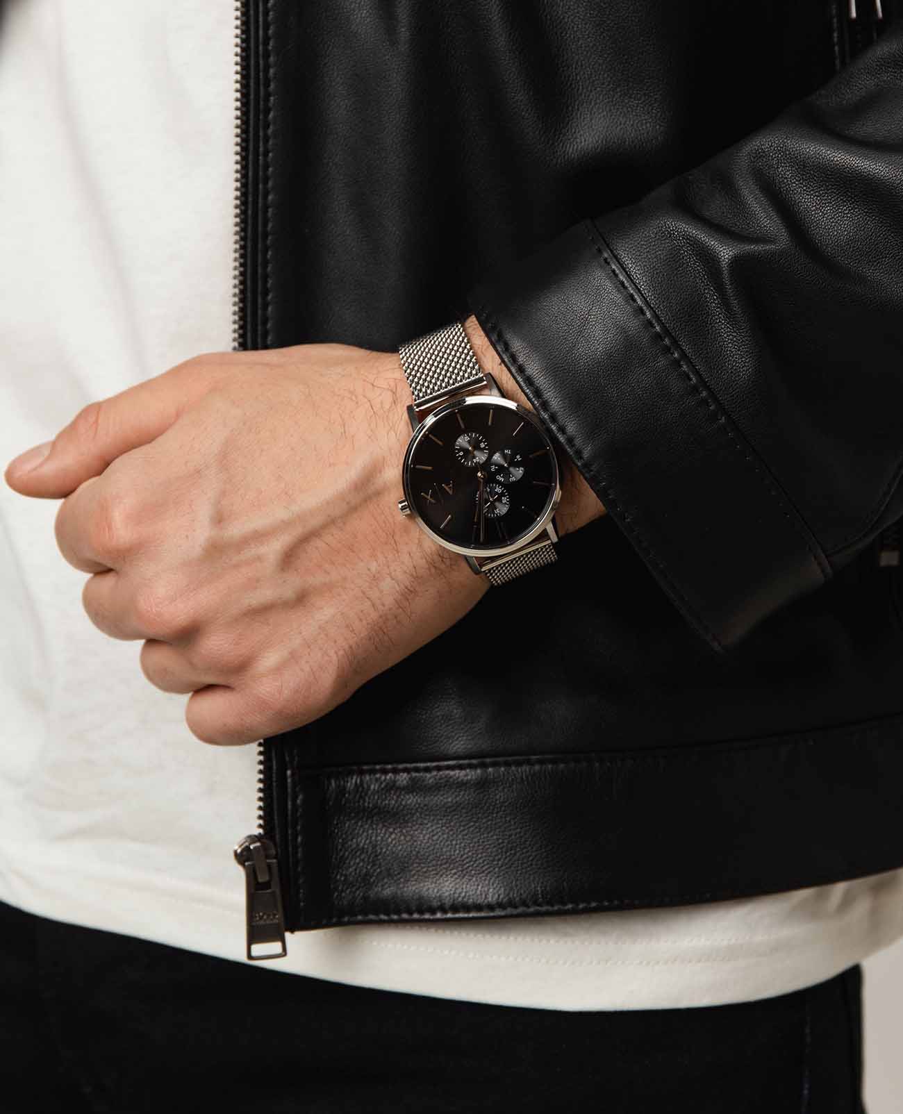 Armani Exchange Armani Exchange Cayde AX2714 мужские часы черный циферблат на запястье