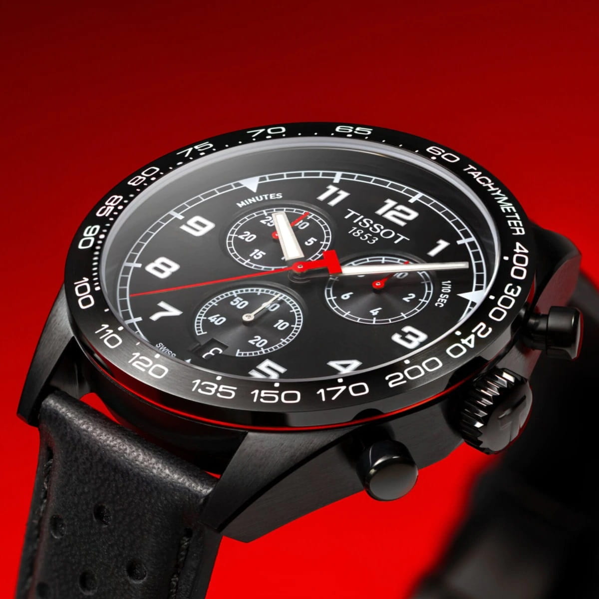 Tissot Tissot PRS 516 Chronograph T131.617.36.052.00 кварцевые мужские часы часы крупный план черный циферблата