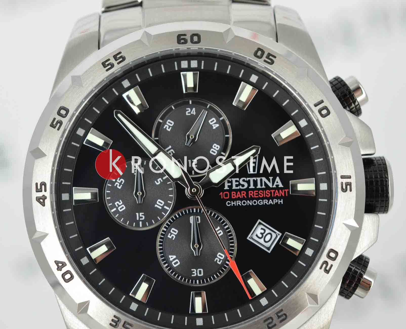 Festina Festina Chrono Sport F20463/4 мужские часы черный циферблат на запястье