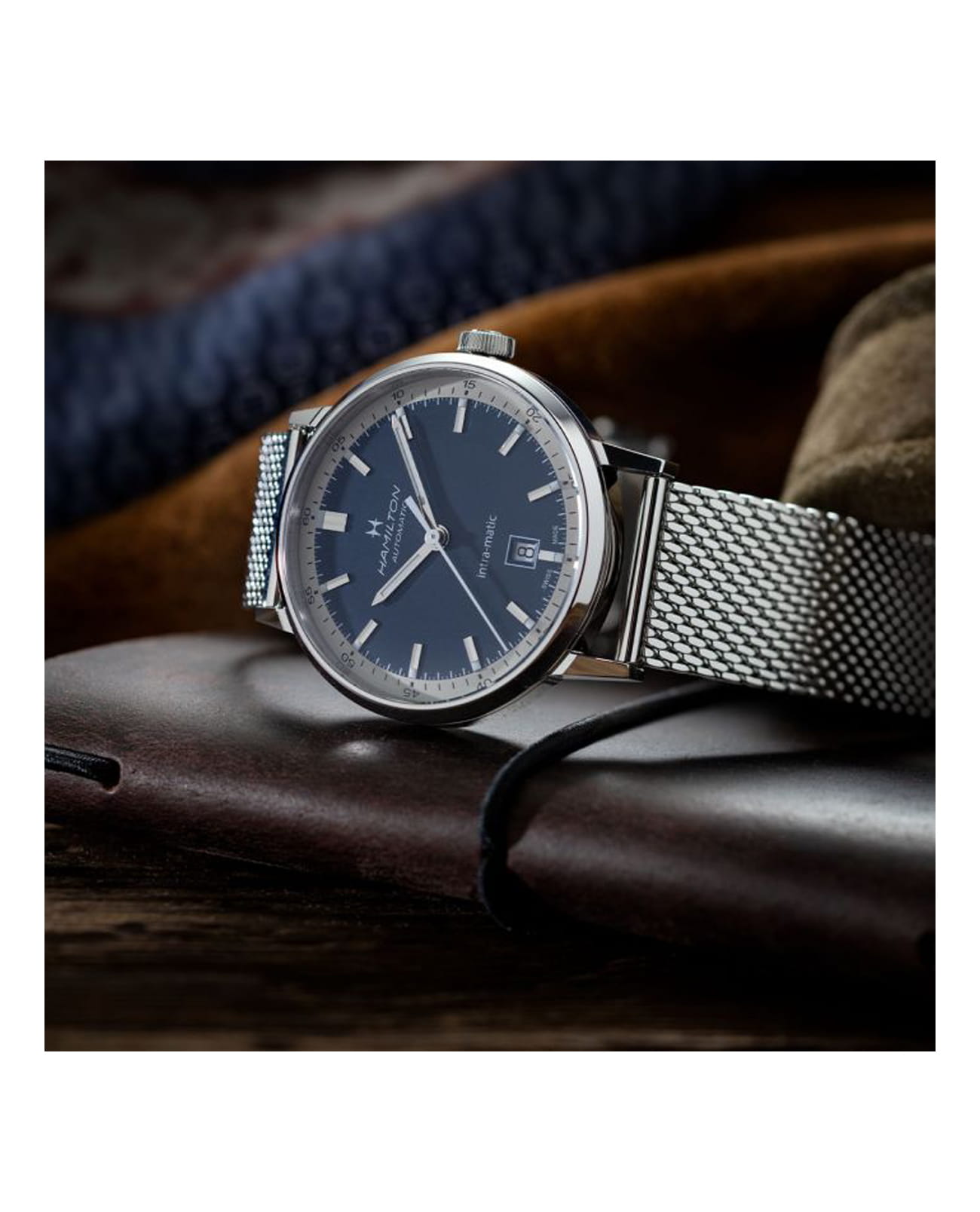 Hamilton Hamilton American Classic Intra-Matic Auto H38425140, american classic швейцария мужские часы на браслете нержавеющая сталь боковой вид