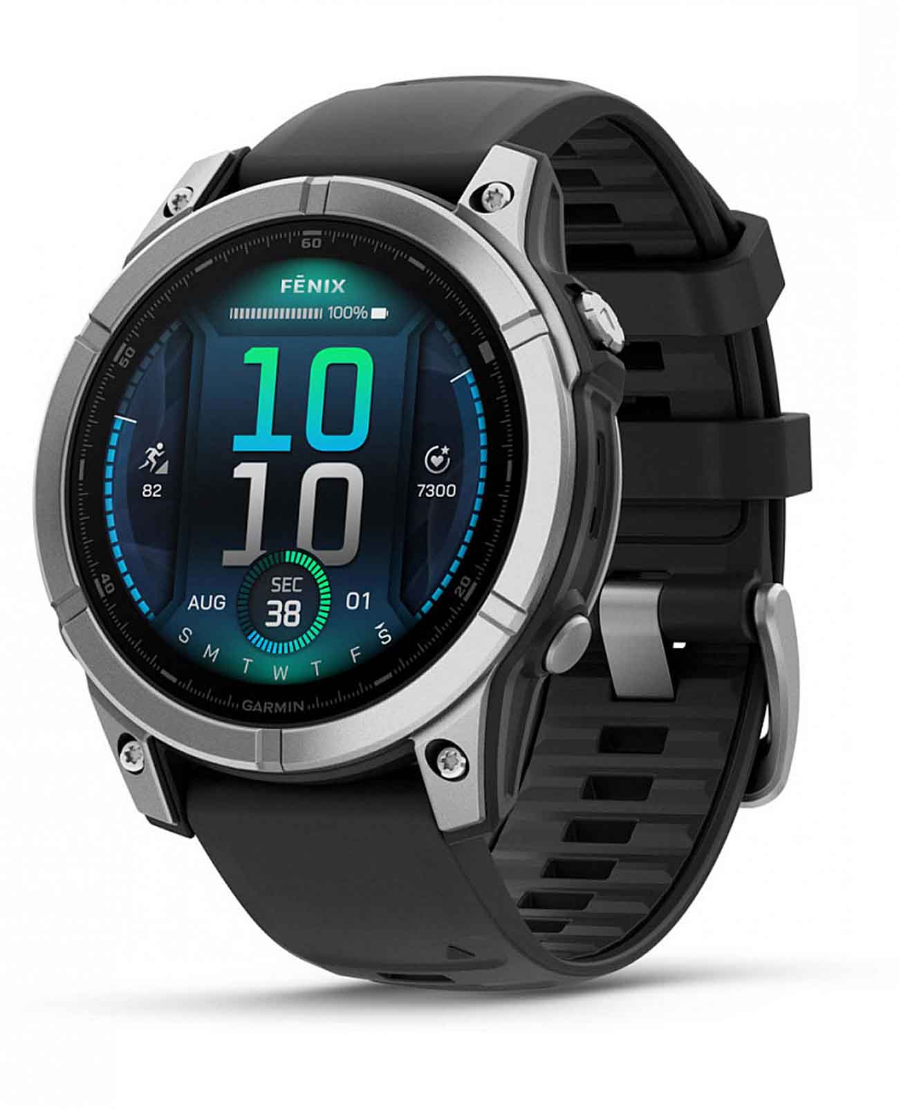 Garmin Garmin Fenix E 010-03025-00  010-03025-00 электронные мужские часы  циферблат, браслет силикон — вид спереди