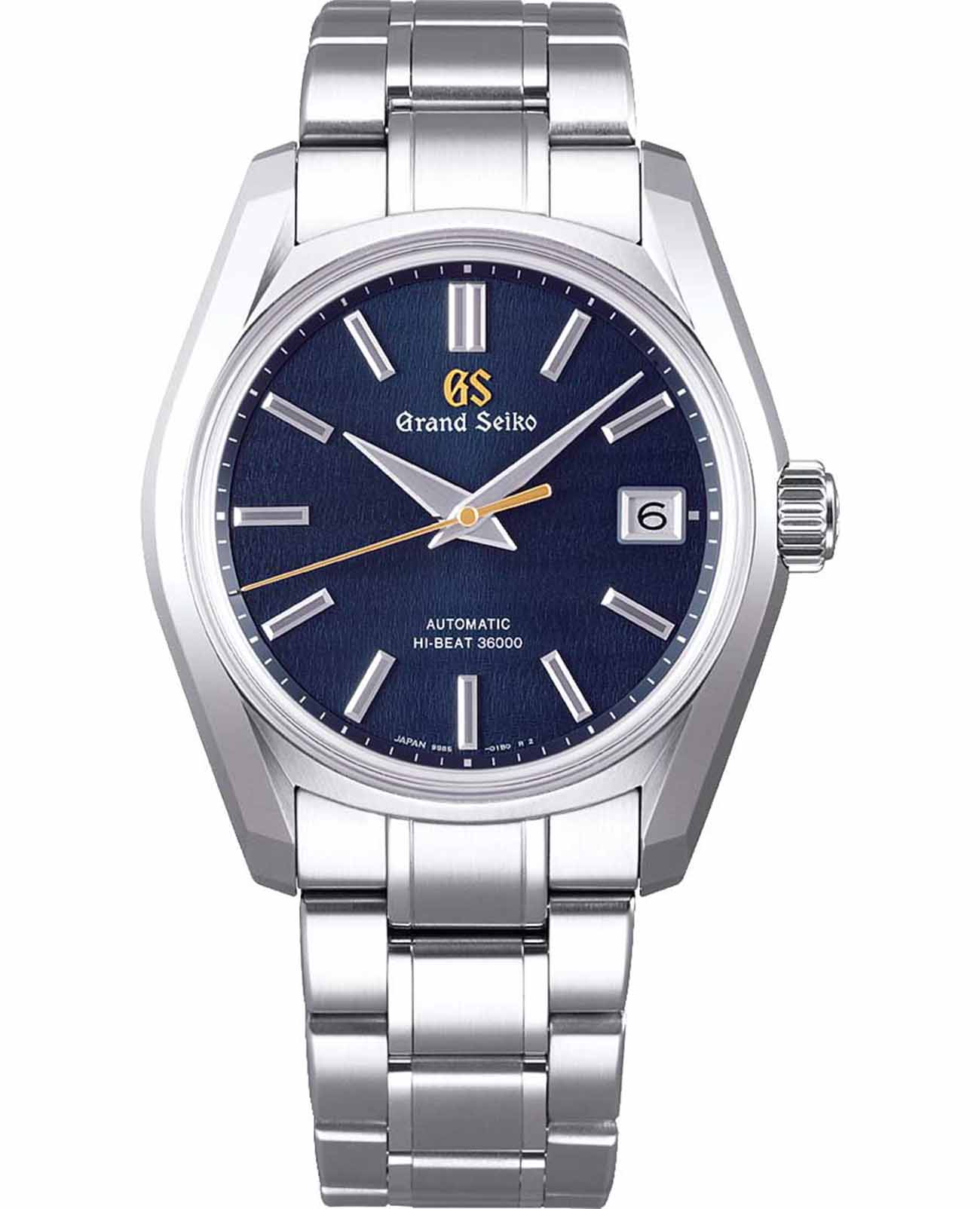 Seiko Seiko Grand Seiko SBGH273G  SBGH273G механические мужские часы синий циферблат, браслет нержавеющая сталь — вид спереди