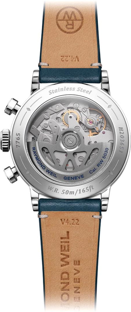 Оригинальные часы Raymond Weil Raymond Weil Millesime Tri-Compax 7765-STC-50651 механические калибр механизма rw5030 общий вид