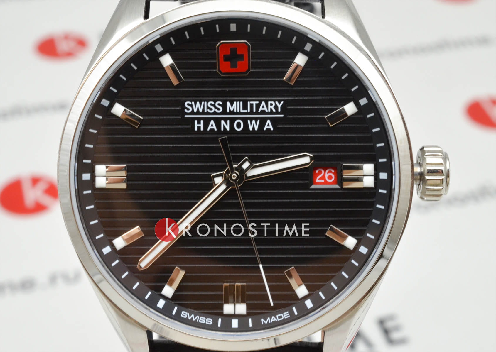 Swiss Military Hanowa Swiss Military Hanowa Roadrunner SMWGB2200104, roadrunner швейцария мужские часы на браслете кожаный боковой вид