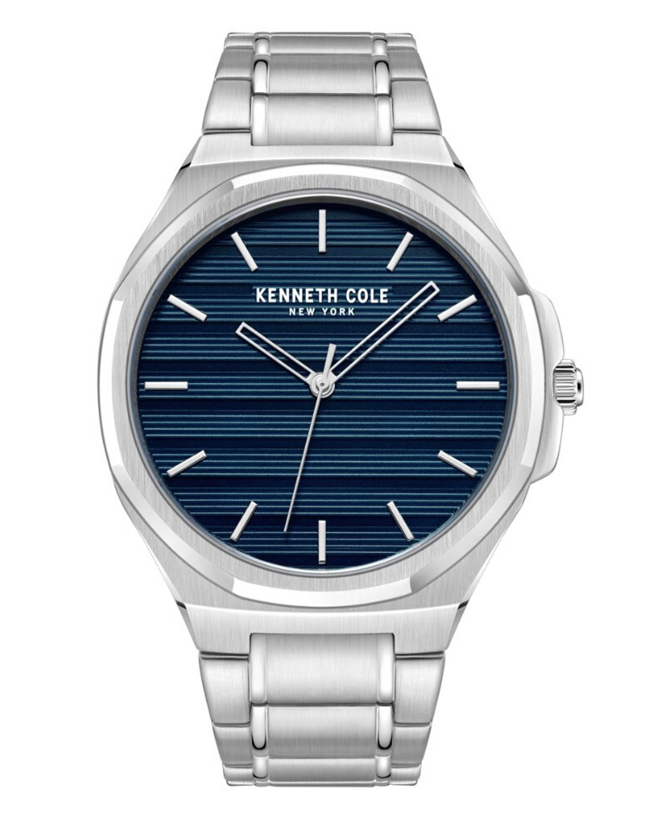 Kenneth Cole Kenneth Cole Modern Classic KCWGG0034505  KCWGG0034505 кварцевые мужские часы синий циферблат, браслет нержавеющая сталь — вид спереди