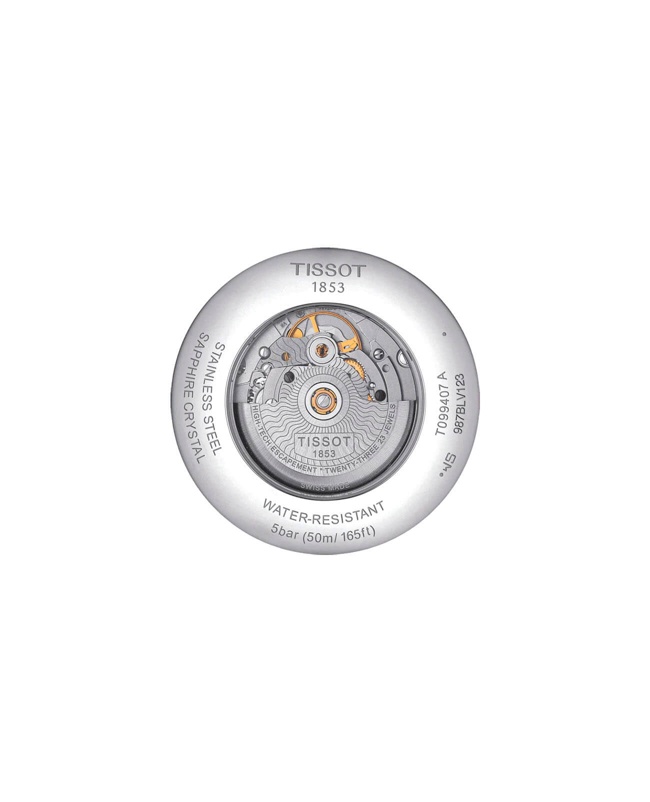 Tissot Tissot Chemin des Tourelles Powermatic 80 T099.407.11.038.00, t-classic швейцария мужские часы на браслете нержавеющая сталь боковой вид