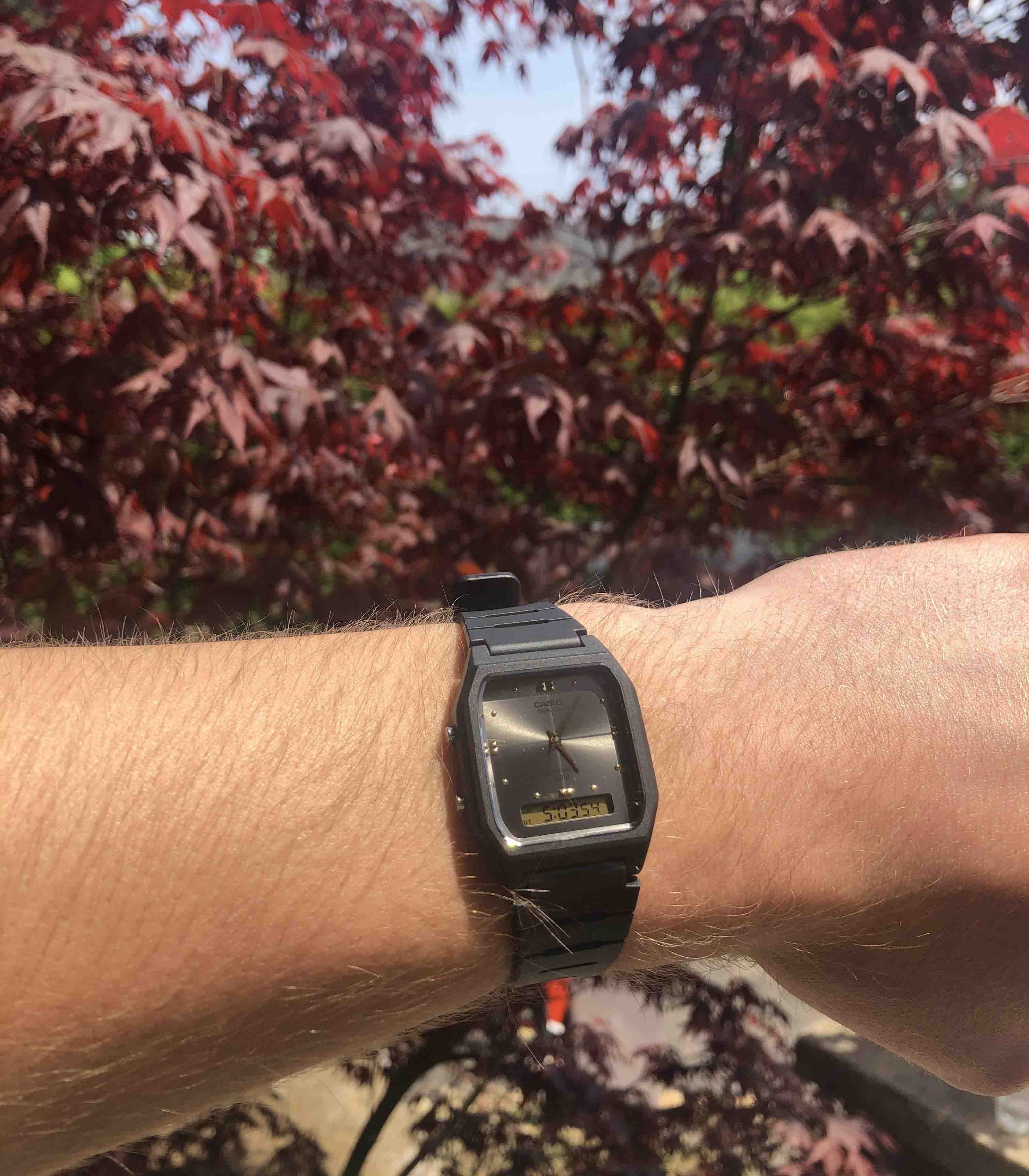 Casio Casio Collection AW-48HE-1AVDF (AW-48HE-1A), collection япония мужские часы на браслете пластик боковой вид
