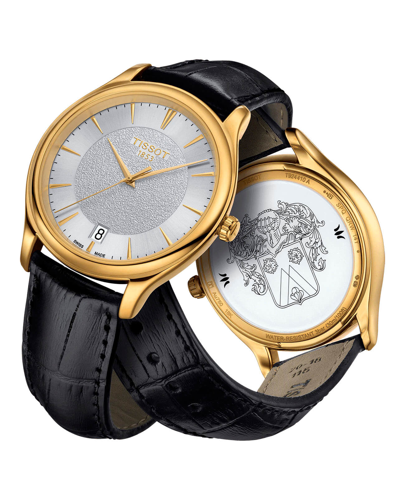 Tissot Tissot Fascination 18K Gold T924.410.16.031.00, t gold швейцария мужские часы на браслете кожаный боковой вид