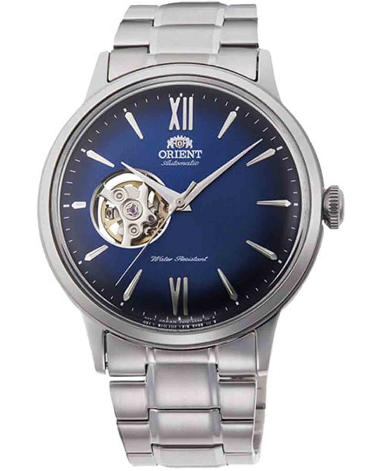 Orient Orient Automatic RA-AG0028L (RN-AG0028L)  RA-AG0028L механические мужские часы синий циферблат, браслет нержавеющая сталь — вид спереди