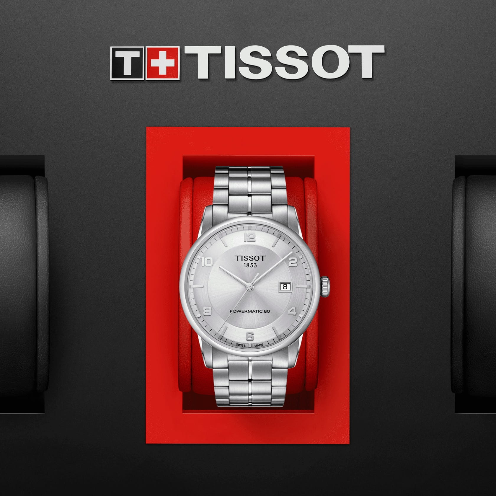 Tissot Tissot Luxury Powermatic 80 T086.407.11.037.00 механические мужские часы часы крупный план серебристый циферблата