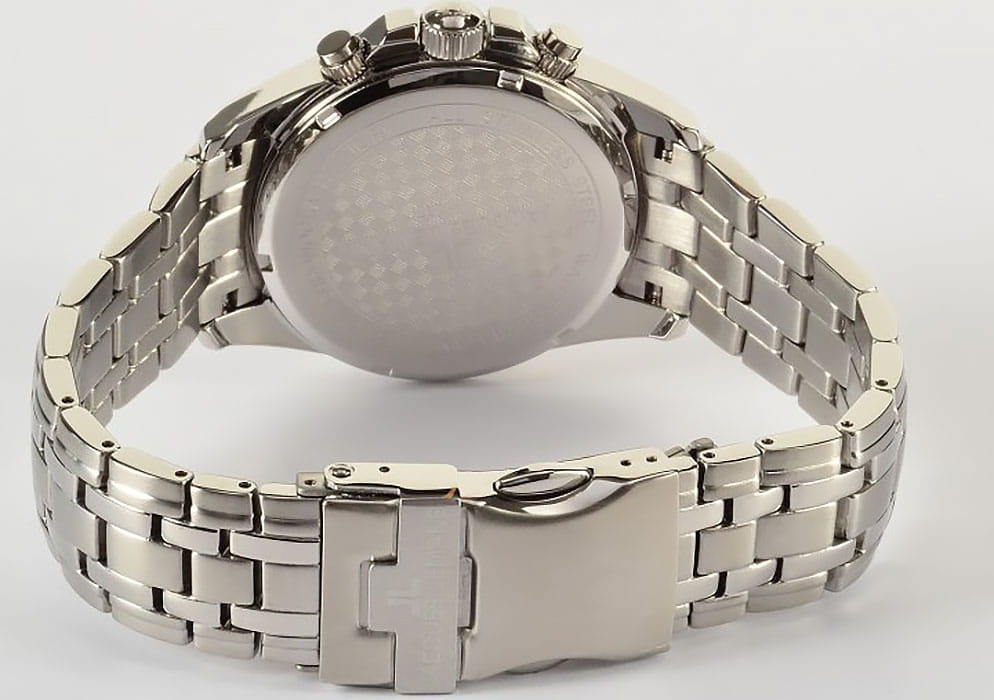 Jacques Lemans Jacques Lemans 1-1857H,  австрия мужские часы на браслете нержавеющая сталь боковой вид