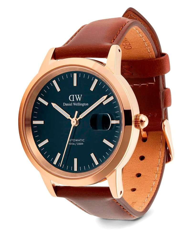 Daniel Wellington Daniel Wellington Iconic Automatic DW00100758 мужские часы синий циферблат на запястье
