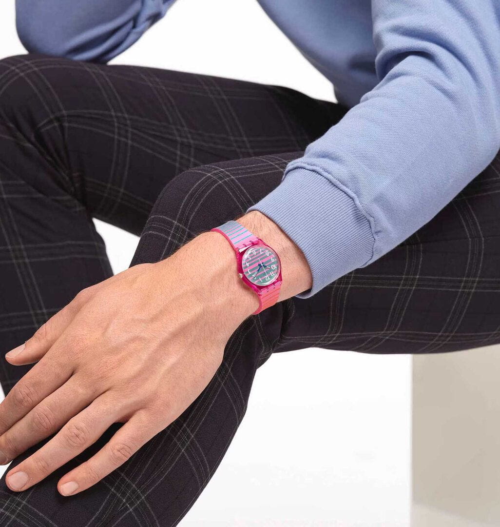 Swatch Swatch Gent Biosourced Standart SO28P105 женские часы цветной циферблат на запястье