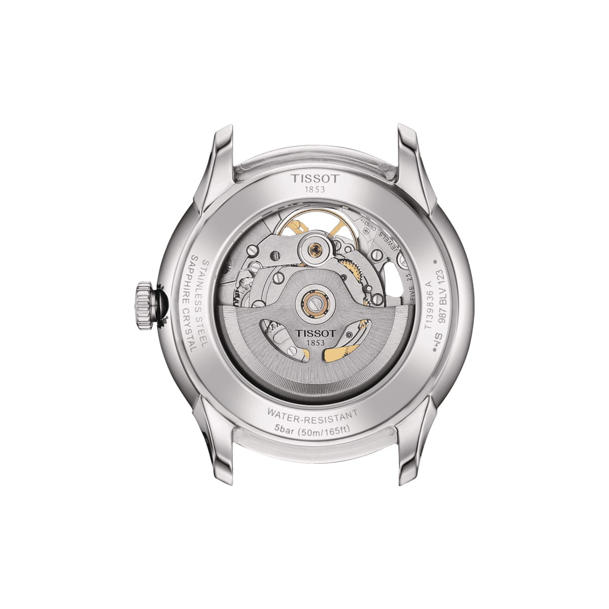 Tissot Tissot Chemin des Tourelles Squelette T139.836.11.048.00, t-classic швейцария мужские часы на браслете нержавеющая сталь боковой вид