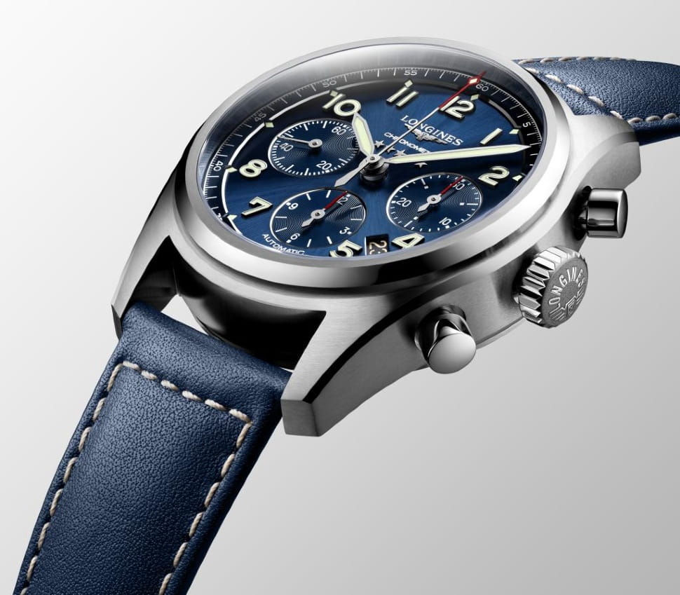 Оригинальные часы Longines Longines Spirit L3.820.4.93.3 механические калибр механизма l688.4 общий вид